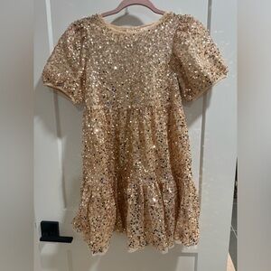 ❤️ Cat & Jack | Gold Sequin Dress
